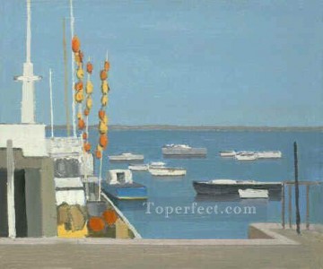 Dockscape Painting - yxf003dC impressionism marine seascape